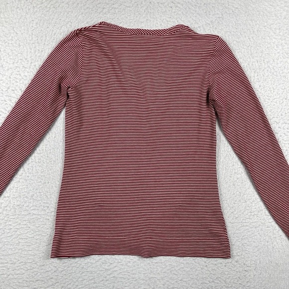 Lacoste Sweater Womens 40 US Medium Red White Cardigan Lightweight Preppy Work‎ - Picture 11 of 13
